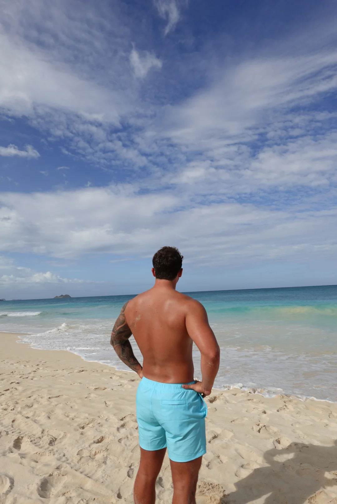 Bright Blue Board Shorts - Image 3
