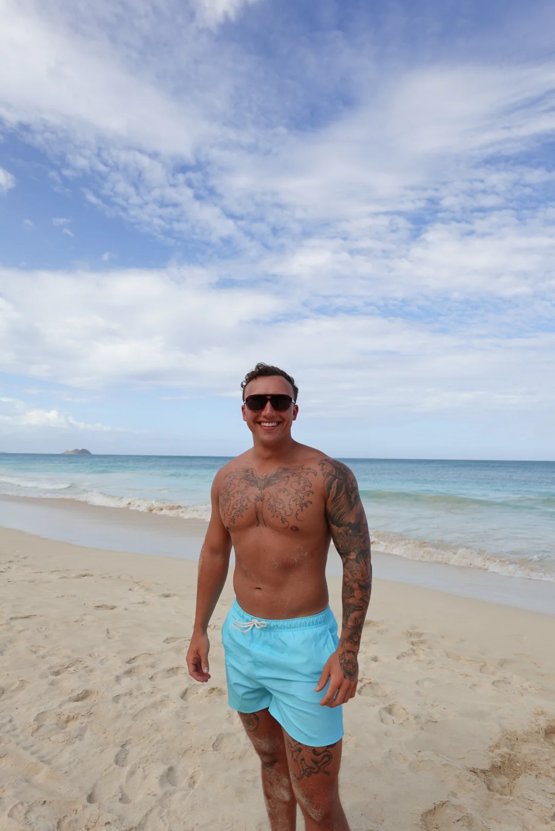 Bright Blue Board Shorts - Image 4
