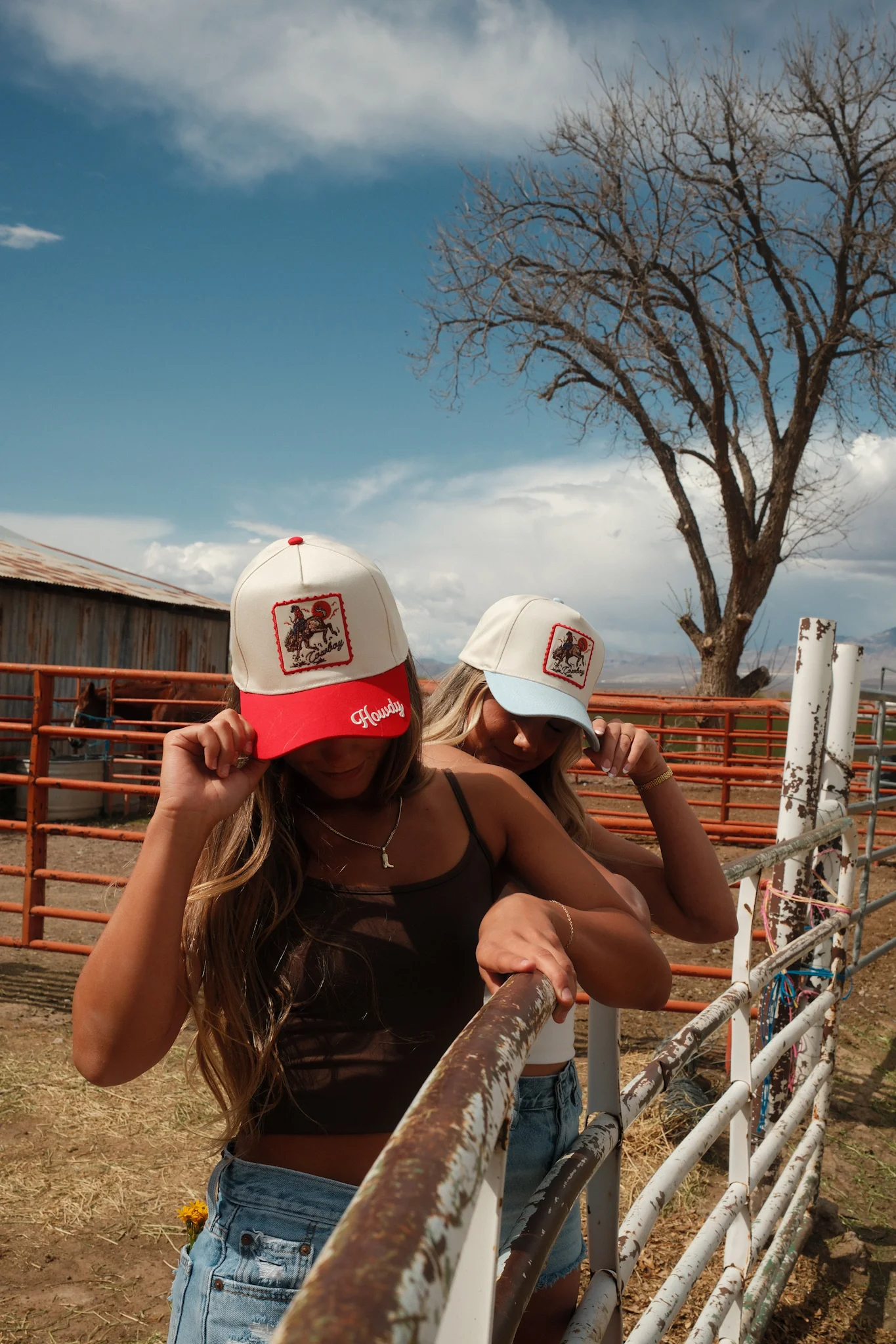 Bucking Horse Hat - Red - Image 4