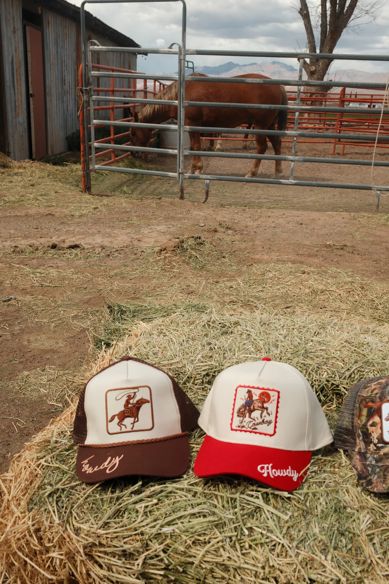 Bucking Horse Hat - Red - Image 6