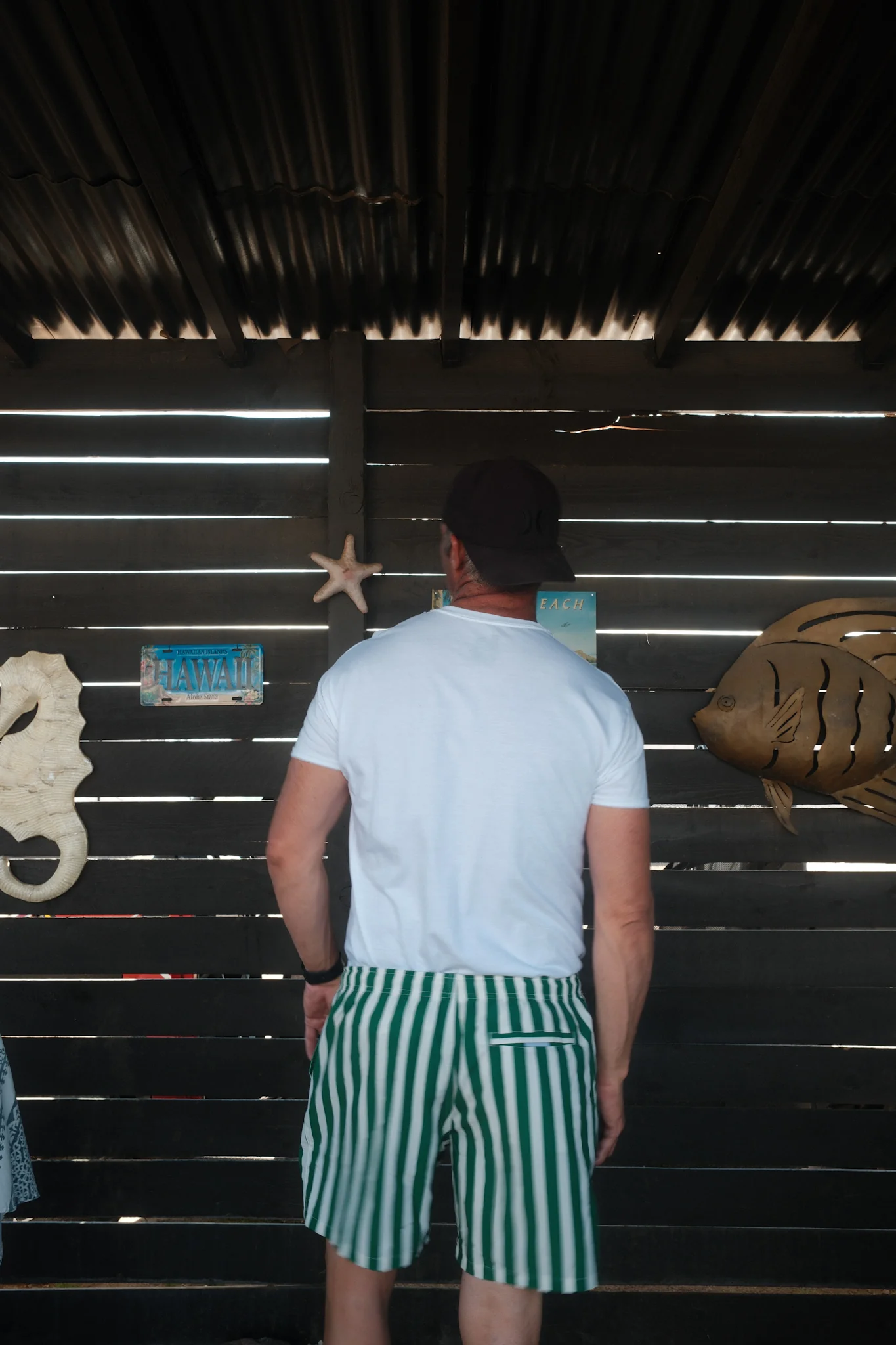 Green Stripe Board Shorts - Image 8
