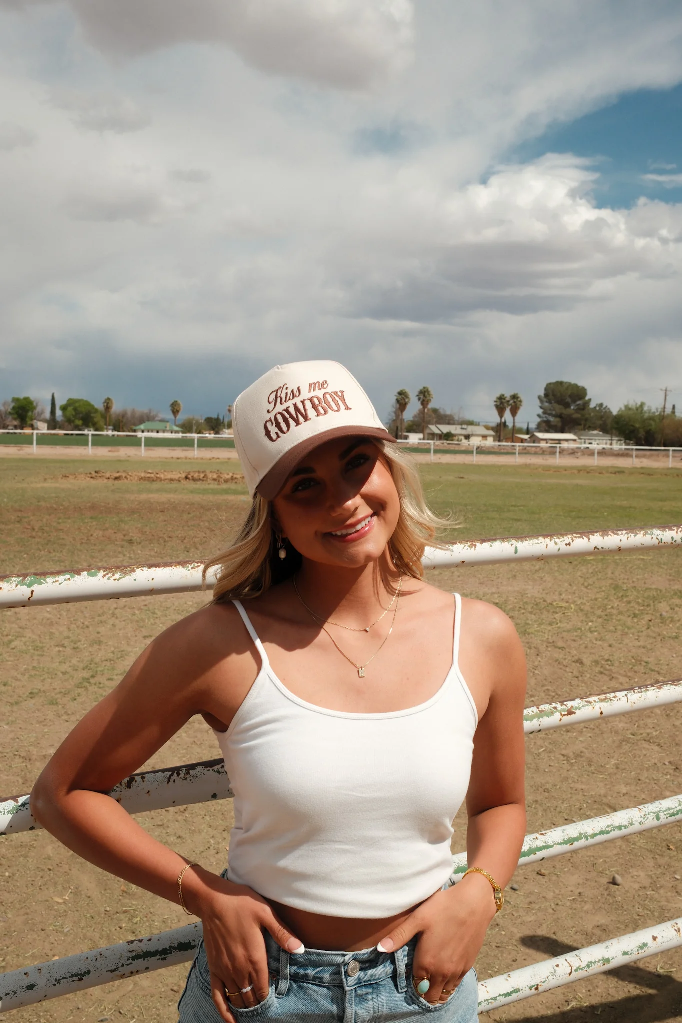 Kiss Me Cowboy Hat - Brown - Image 5
