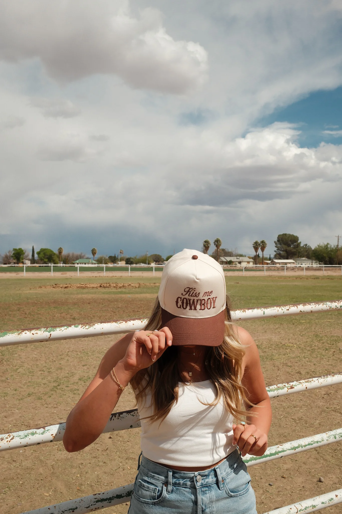 Kiss Me Cowboy Hat - Brown - Image 6