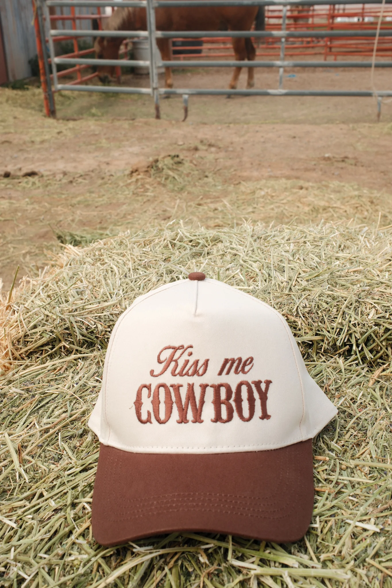 Kiss Me Cowboy Hat - Brown - Image 8