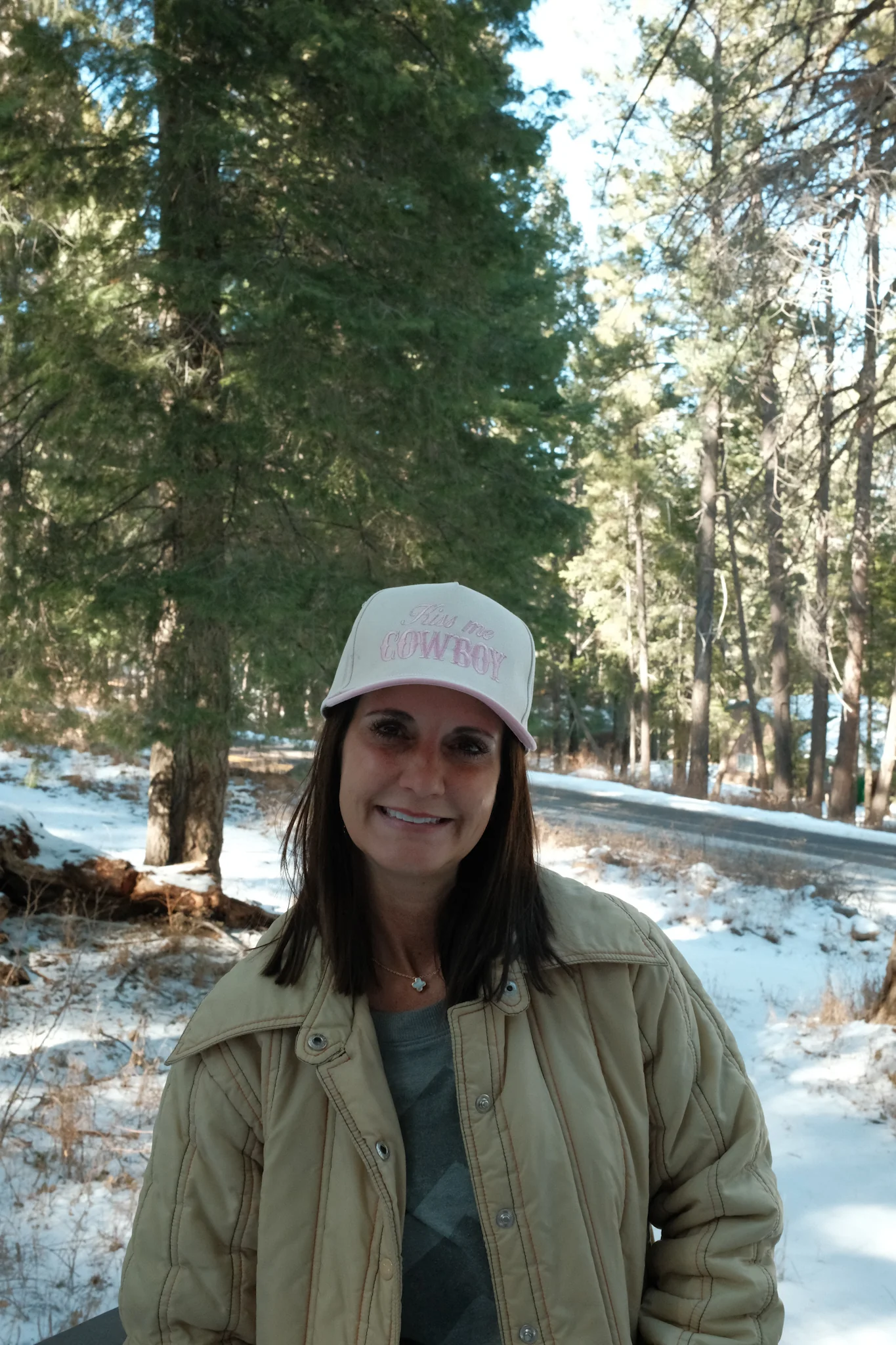 Kiss Me Cowboy Hat- Pink - Image 3